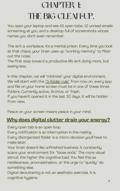 Focus on flow: The guide to a stress-free digital life- Direct download (PDF). ENG