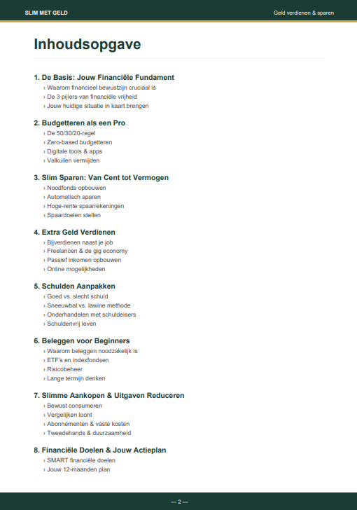 Slim met geld: complete gids voor geld verdienen & sparen- Directe download (PDF).