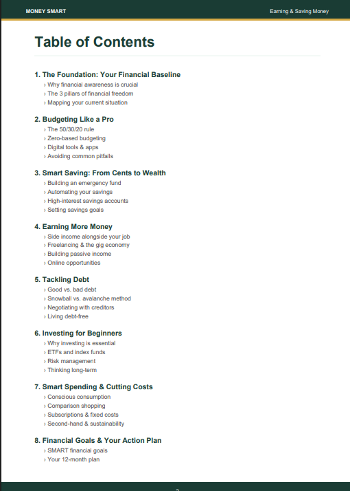 Money smart: the complete guide to earning & saving money- Direct download (PDF). ENG